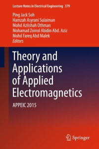 Imagen de portada: Theory and Applications of Applied Electromagnetics 9783319301167