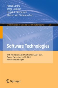 Cover image: Software Technologies 9783319301419