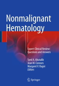 Cover image: Nonmalignant Hematology 9783319303505