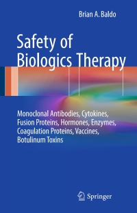 Cover image: Safety of Biologics Therapy 9783319304700