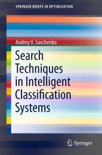 Cover image: Search Techniques in Intelligent Classification Systems 9783319305134