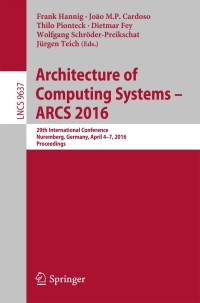 Omslagafbeelding: Architecture of Computing Systems -- ARCS 2016 9783319306940