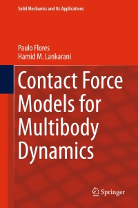 Imagen de portada: Contact Force Models for Multibody Dynamics 9783319308968