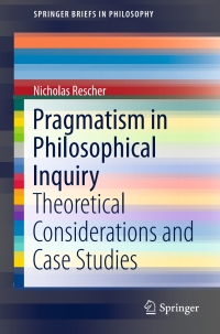 Cover image: Pragmatism in Philosophical Inquiry 9783319309026