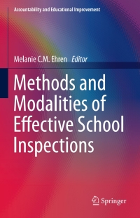 Cover image: Methods and Modalities of Effective School Inspections 9783319310015