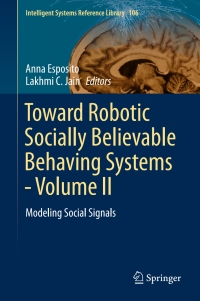 Imagen de portada: Toward Robotic Socially Believable Behaving Systems - Volume II 9783319310527