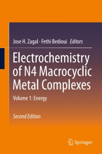 Imagen de portada: Electrochemistry of N4 Macrocyclic Metal Complexes 2nd edition 9783319311708