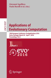 Cover image: Applications of Evolutionary Computation 9783319312033