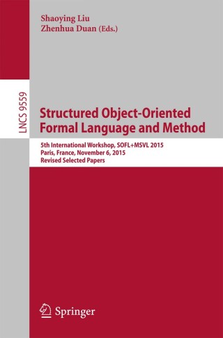 Imagen de portada: Structured Object-Oriented Formal Language and Method 9783319312194