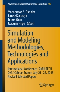 Cover image: Simulation and Modeling Methodologies, Technologies and Applications 9783319312941