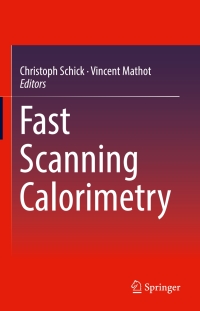 Cover image: Fast Scanning Calorimetry 9783319313276