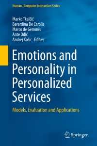 Cover image: Emotions and Personality in Personalized Services 9783319314112