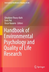 Titelbild: Handbook of Environmental Psychology and Quality of Life Research 9783319314143