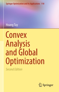 Imagen de portada: Convex Analysis and Global Optimization 2nd edition 9783319314822