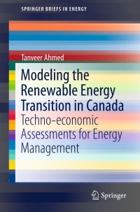 Imagen de portada: Modeling the Renewable Energy Transition in Canada 9783319315034