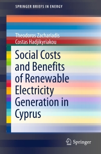 Cover image: Social Costs and Benefits of Renewable Electricity Generation in Cyprus 9783319315348