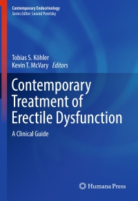Cover image: Contemporary Treatment of Erectile Dysfunction 2nd edition 9783319315850