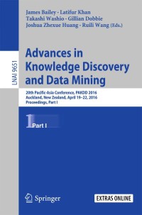 Cover image: Advances in Knowledge Discovery and Data Mining 9783319317526