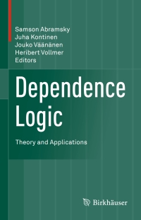 Cover image: Dependence Logic 9783319318011