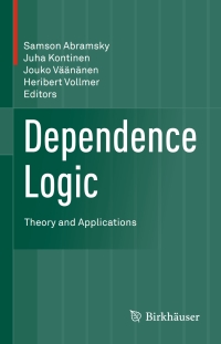 Imagen de portada: Dependence Logic 9783319318011