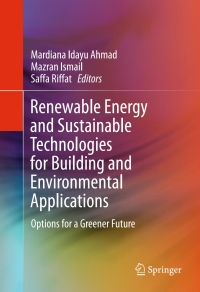 Imagen de portada: Renewable Energy and Sustainable Technologies for Building and Environmental Applications 9783319318387