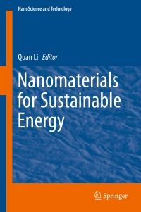 Cover image: Nanomaterials for Sustainable Energy 9783319320212