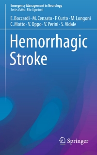 Immagine di copertina: Hemorrhagic Stroke 9783319321295