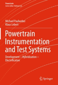 Cover image: Powertrain Instrumentation and Test Systems 9783319321332