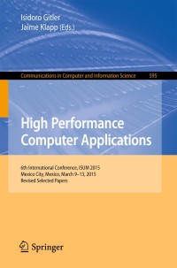 Cover image: High Performance Computer Applications 9783319322421