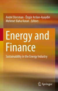 Imagen de portada: Energy and Finance 9783319322667