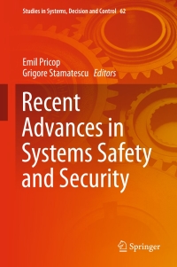 Cover image: Recent Advances in Systems Safety and Security 9783319325231