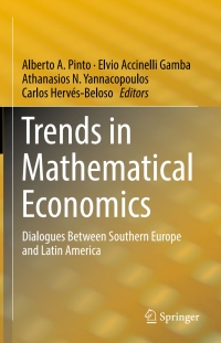 Cover image: Trends in Mathematical Economics 9783319325415