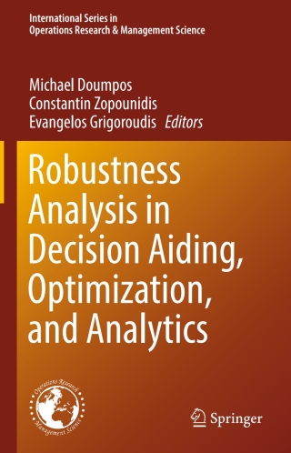 Cover image: Robustness Analysis in Decision Aiding, Optimization, and Analytics 9783319331195