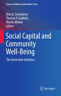 Cover image: Social Capital and Community Well-Being 9783319332628