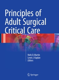 Cover image: Principles of Adult Surgical Critical Care 9783319333397