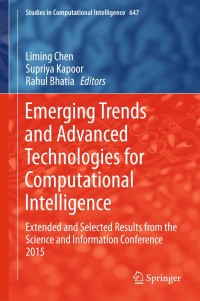 Cover image: Emerging Trends and Advanced Technologies for Computational Intelligence 9783319333519