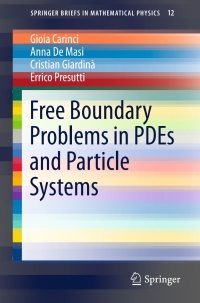 Cover image: Free Boundary Problems in PDEs and Particle Systems 9783319333694