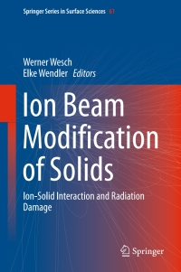 Cover image: Ion Beam Modification of Solids 9783319335599