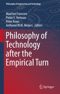 Imagen de portada: Philosophy of Technology after the Empirical Turn 9783319337166
