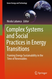 Imagen de portada: Complex Systems and Social Practices in Energy Transitions 9783319337524