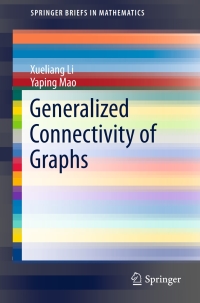Cover image: Generalized Connectivity of Graphs 9783319338279