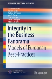 صورة الغلاف: Integrity in the Business Panorama 9783319338422