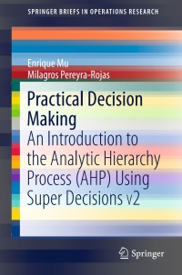 Cover image: Practical Decision Making 9783319338606