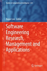 Cover image: Software Engineering Research, Management and Applications 9783319339023