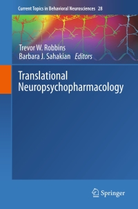 Cover image: Translational Neuropsychopharmacology 9783319339115