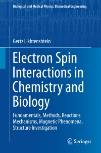 Cover image: Electron Spin Interactions in Chemistry and Biology 9783319339269