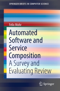 Cover image: Automated Software and Service Composition 9783319341675
