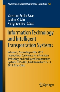 Cover image: Information Technology and Intelligent Transportation Systems 9783319387697