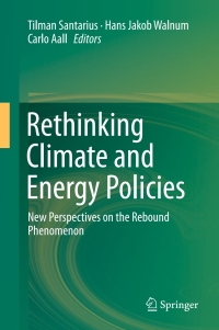 Cover image: Rethinking Climate and Energy Policies 9783319388052