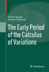 Titelbild: The Early Period of the Calculus of Variations 9783319389448
